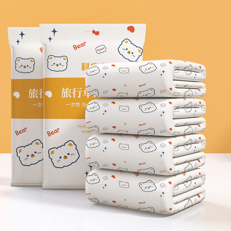 Одноразовый дорожный комплект постельного белья Keanjing, нетканый материал, односпальный и двуспальный