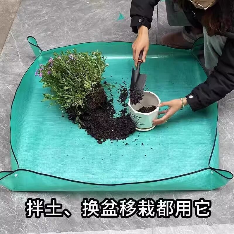 Садовый коврик для пересадки растений, водонепроницаемый, утолщённый, ПЭ, размеры от 30×30 до 100×150 см