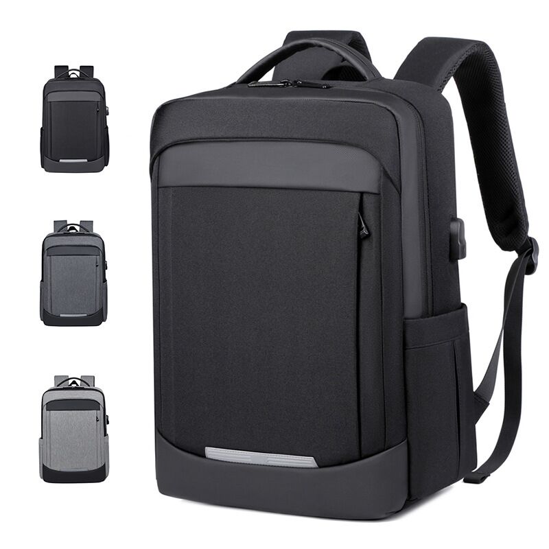 Мужской рюкзак для ноутбука 15" с USB-портом для зарядки, 36–55 л, водоотталкивающий оксфорд