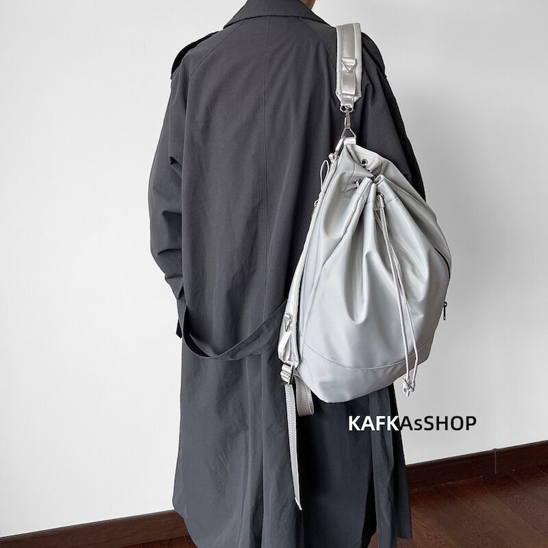 Сумка-рюкзак KAFKAsSHOP 2 в 1, форма «мешок», унисекс, полиэстер, водоотталкивающая, 20–35 л