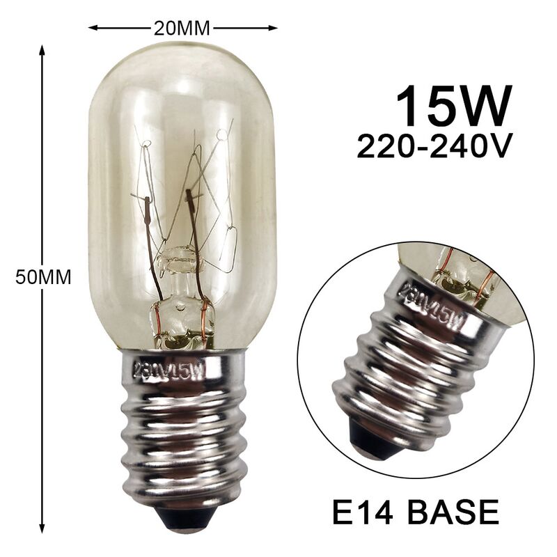 Лампа E14 для холодильника, вытяжки и швейной машины Lighting Designer T20, 15 Вт, 220 В, 2700 K
