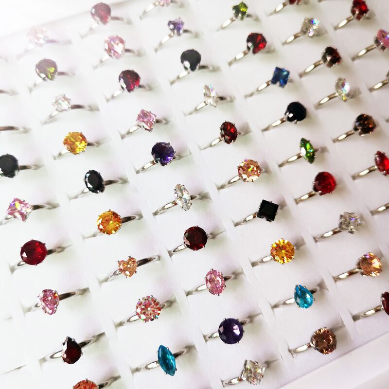 Кольцо открытое Xuying Jewelry со стразами, регулируемый размер, сплав, цветные и белые, ассорти