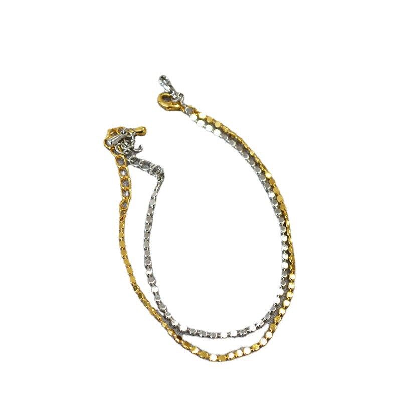 Браслет женский Miya Sophia Jewelry тонкий с круглыми подвесками, латунь с позолотой, 16,5+4 см