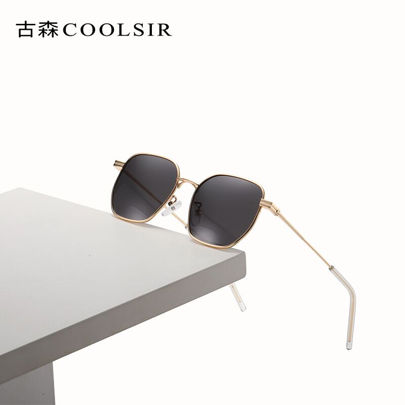 Солнцезащитные очки женские COOLSIR поляризационные, металлическая оправа, UV400