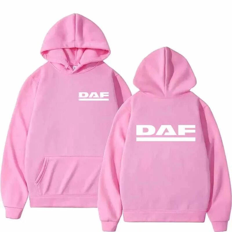 Свитшот Danshuo с принтом DAF, унисекс, спортивный стиль, свободный крой, круглый вырез