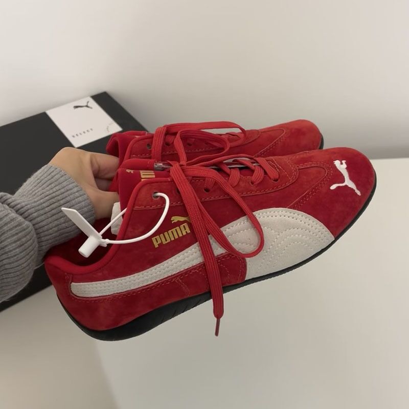 Кеды в гоночном стиле Puma Rose, унисекс, низкие, ретро, на шнуровке