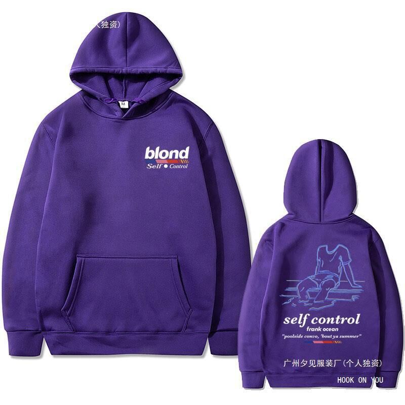 Свитшот с принтом Frank Ocean Self Control, свободный крой, хлопок, женский, XS–XXXL