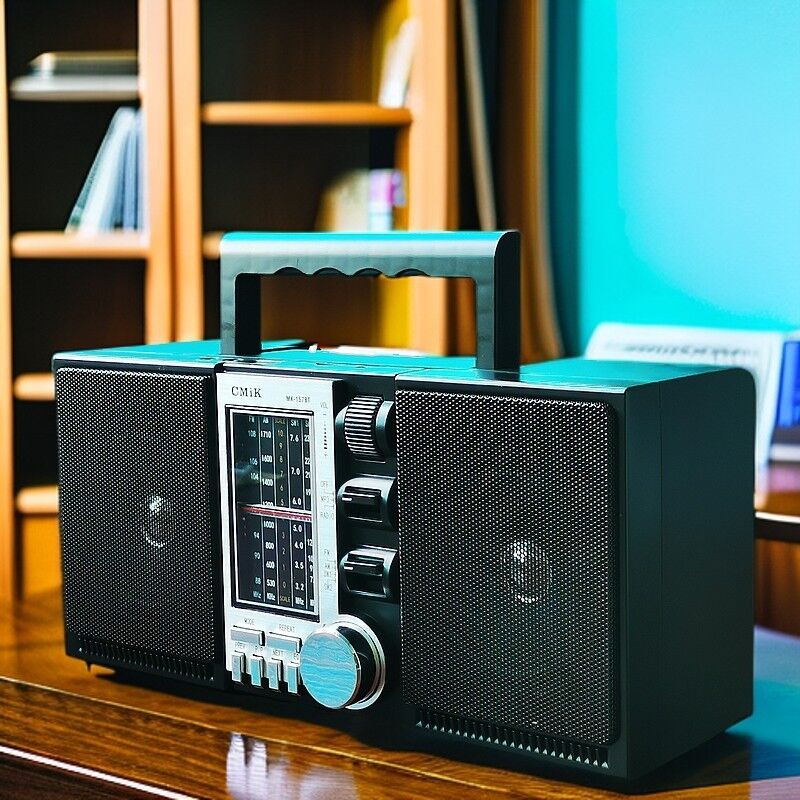 Портативный радиоприёмник CMIK RX-711S FM/MW/SW с Bluetooth, слотом для карт и двумя динамиками