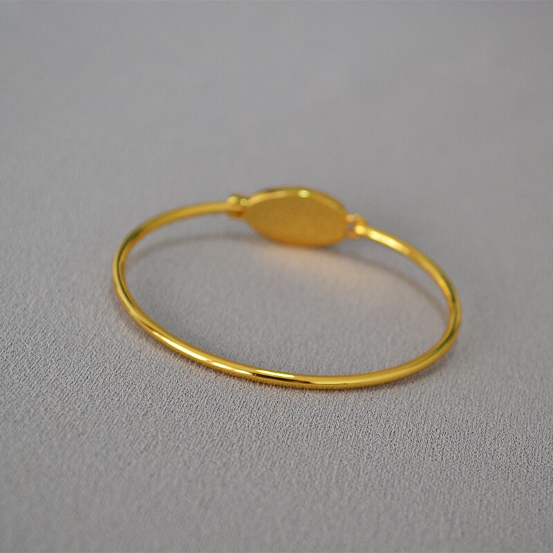 Тонкий открытый браслет Miya Sophia Jewelry с перламутром и опалом, латунь с позолотой, женский