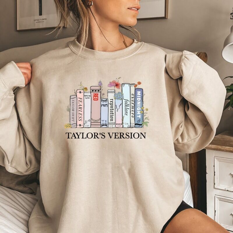 Свитшот в ретро-стиле Taylor's Version Eras Tour 2023, 3D-принт, полиэстер, женский, S–XXXL