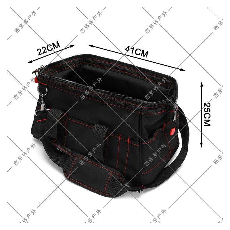 Рюкзак для инструментов MYDAYS OUTDOOR, оксфорд, нагрузка до 20 кг, чёрный