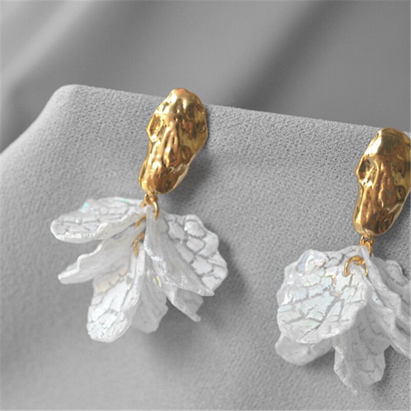 Серьги-подвески «Рыбка» Miya Sophia Jewelry с разноцветным хвостом, латунь с позолотой, акрил, серебро 925