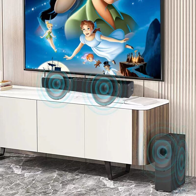 Саундбар с сабвуфером My Speaker S22, 80 Вт, Bluetooth 5.0, оптический вход, USB, AUX, караоке, пульт ДУ