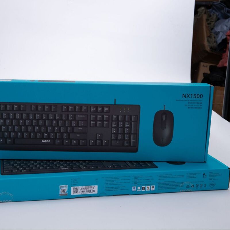 Комплект проводная клавиатура и мышь Rapoo NX1500, USB, для ПК и ноутбука