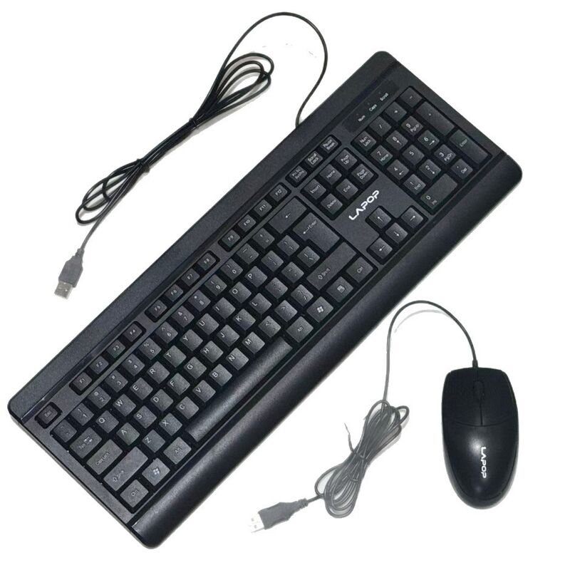 Проводной комплект клавиатура и мышь Litop T-KM10, USB, для дома, офиса и игр