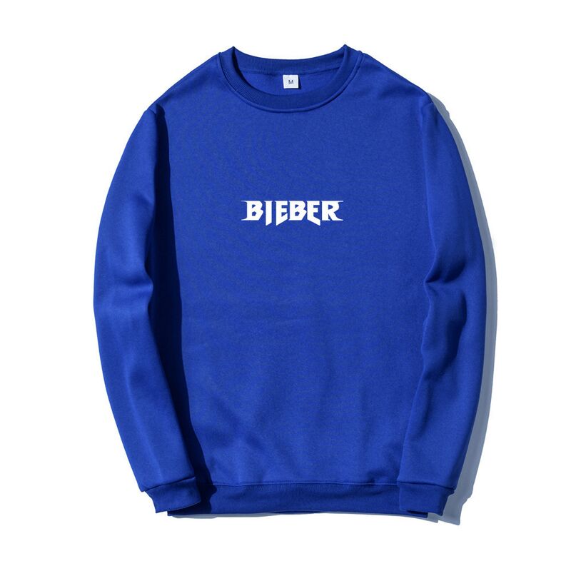 Худи BIEBER с буквенным принтом Justin, хлопок, свободный крой, длинный рукав