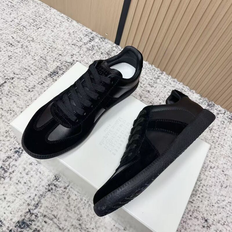 Кеды унисекс Margiela MM6 в стиле German Army Trainer, натуральная кожа, подкладка из овечьей кожи