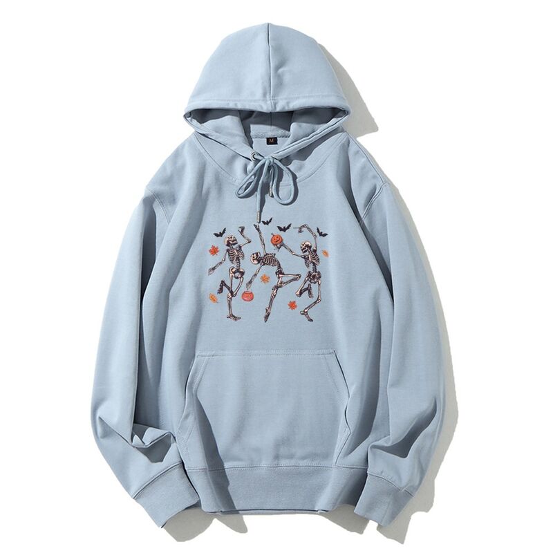 Худи Comfort Colors с принтом «Танцующий скелет», хлопок, свободный крой, размеры XS–XXXL