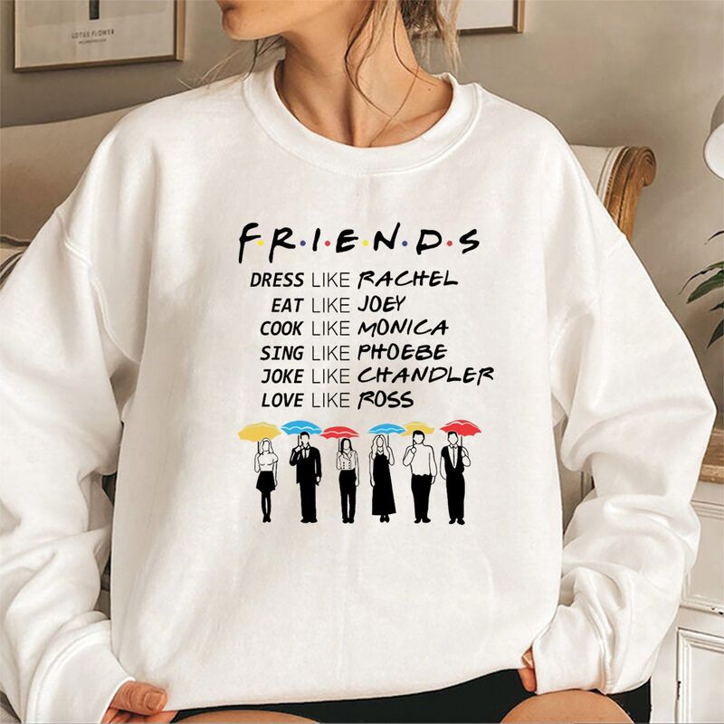 Худи Friends Be Like по сериалу «Друзья», хлопок, свободный крой, длинный рукав