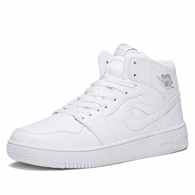 Кроссовки мужские AJ1 High, полиуретан (PU), шнуровка, баскетбольный стиль, повседневные