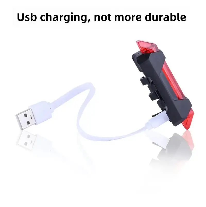 Задний фонарь для велосипеда GX, USB-зарядка, LED, режим мигания