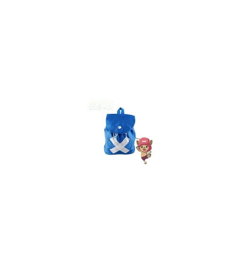 Рюкзак FORSPLUS One Piece с Тони Тони Чоппером, синий, канвас, 20–35 л