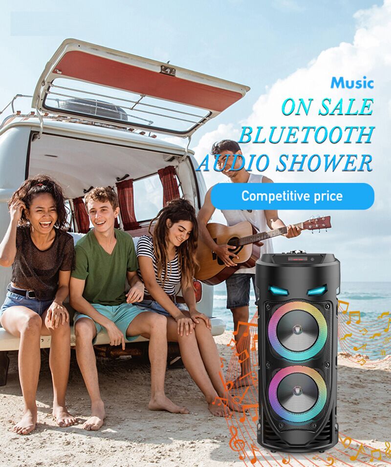 Портативная Bluetooth-колонка SING-E ZQS4239 с RGB-подсветкой, 2 динамика, для караоке на улице