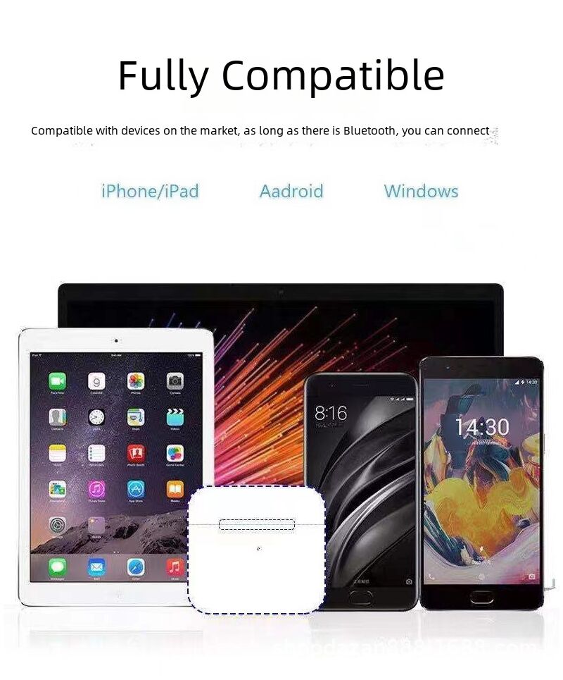 TWS Bluetooth-наушники Pro4/Pro5 true wireless, с открывающейся крышкой, стерео