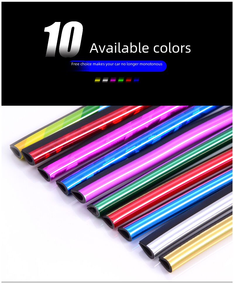 Декоративная U-образная хромированная накладка на дефлектор авто, ПВХ, Xingguangsu